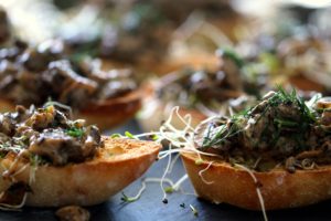 creamy mushroom on toast